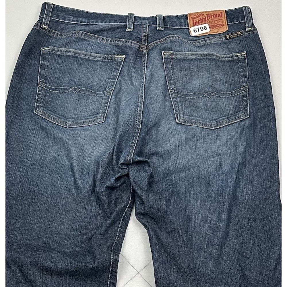 Lucky Brand Baggy Fit Jeans Men 34x32 Blue Denim Stretch Medium Wash Skater Y2K